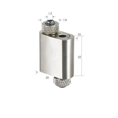 Chwytak kablowy z pętlą w kolorze czarnym Aluminiowy podwójny drut do zawieszenia liny 1,5 mm