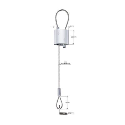 Głowa kobry ze stopu cynku 1.8mm SS lina stalowa obraz artystyczny zestaw do zawieszenia YW-860476