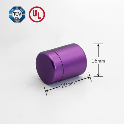 Aluminium Purple Sign Standoff Regulowalne dla paneli akrylowych / trawy
