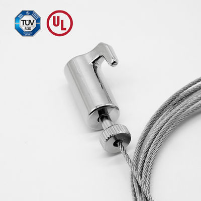 Zmiennik kablowy z hakem do wyświetlania obrazów / dzieł sztuki z wykończeniem niklowym